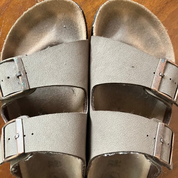 Birkenstock Arizona Platform Vegan Mocha  EU37 US 6-6.5 Narrow - Picture 2 of 5